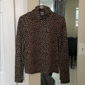 Zara Leopard Turtleneck